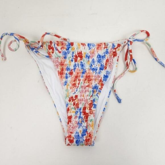 L*Space Aubree Bikini Bitsy Bottom in Flowers Forever Size Small Tie Sides - Picture 2 of 4